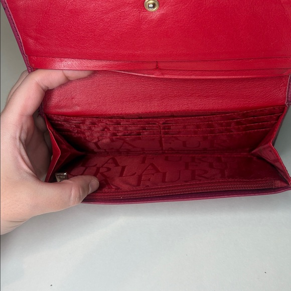 furla red bow front long wallet Chantilly - Picture 9 of 11